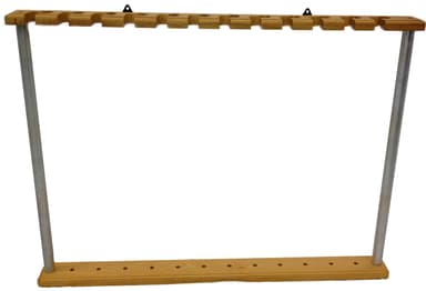 Buret Rack, Natural Wood, 12 Buret Capacity